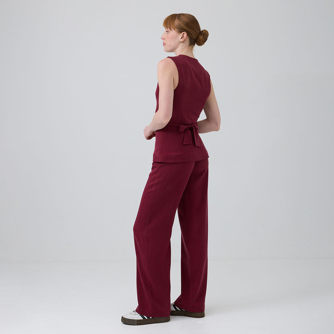 eight to eight Beaujolais Trouser