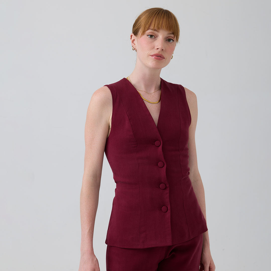 eight to eight Beaujolais Waistcoat