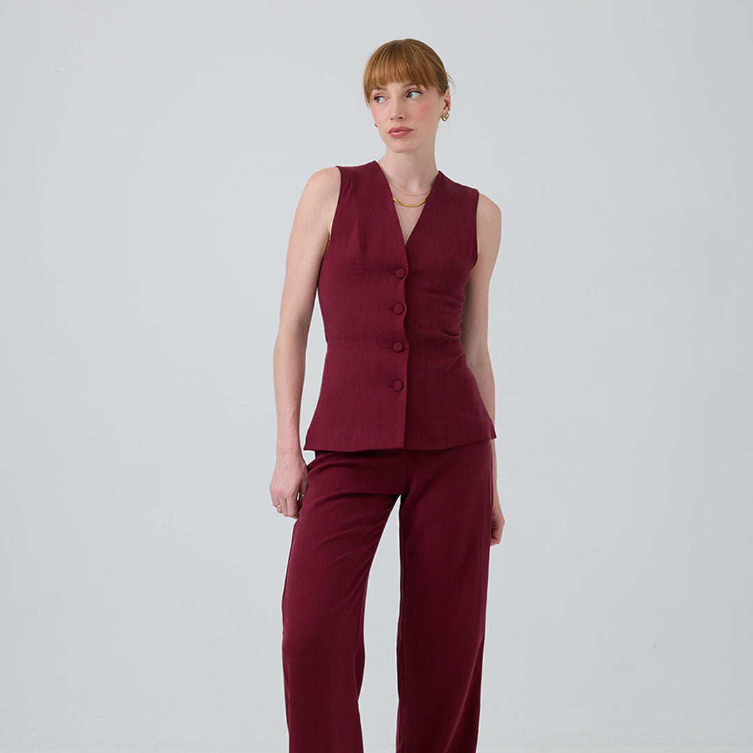eight to eight Beaujolais Waistcoat