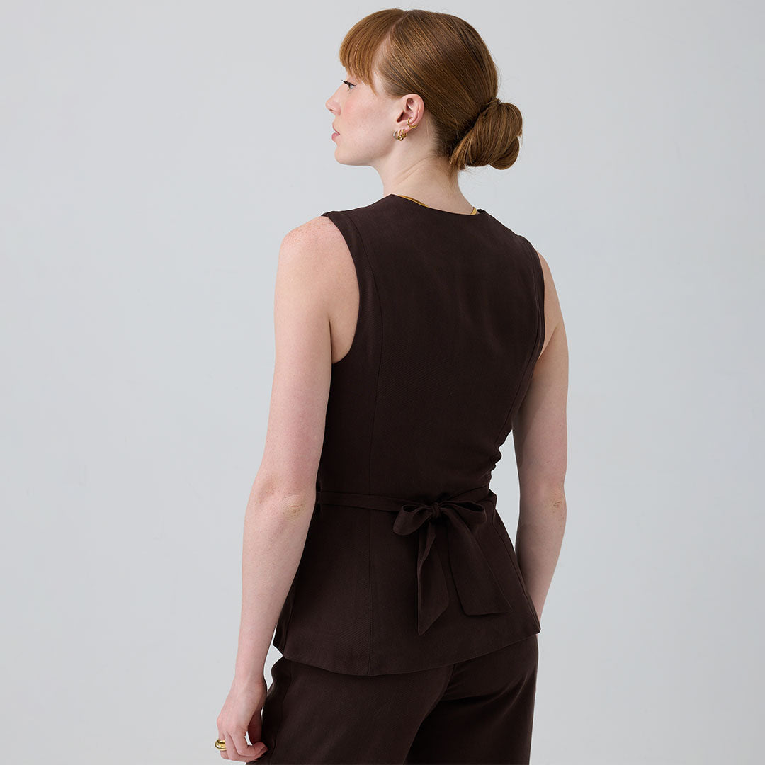 eight to eight Bitter Chocolate Waistcoat