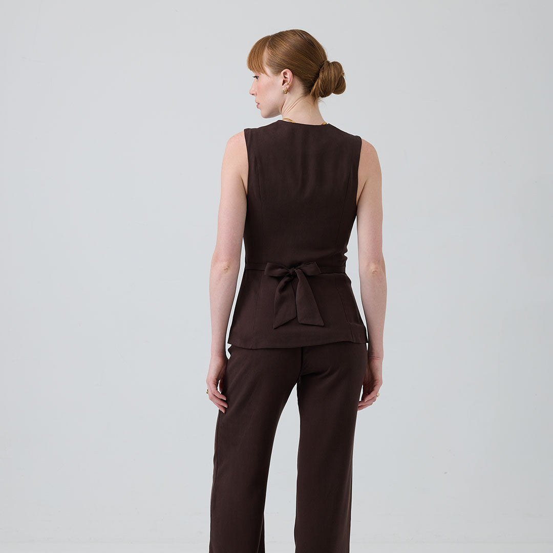 eight to eight Bitter Chocolate Waistcoat
