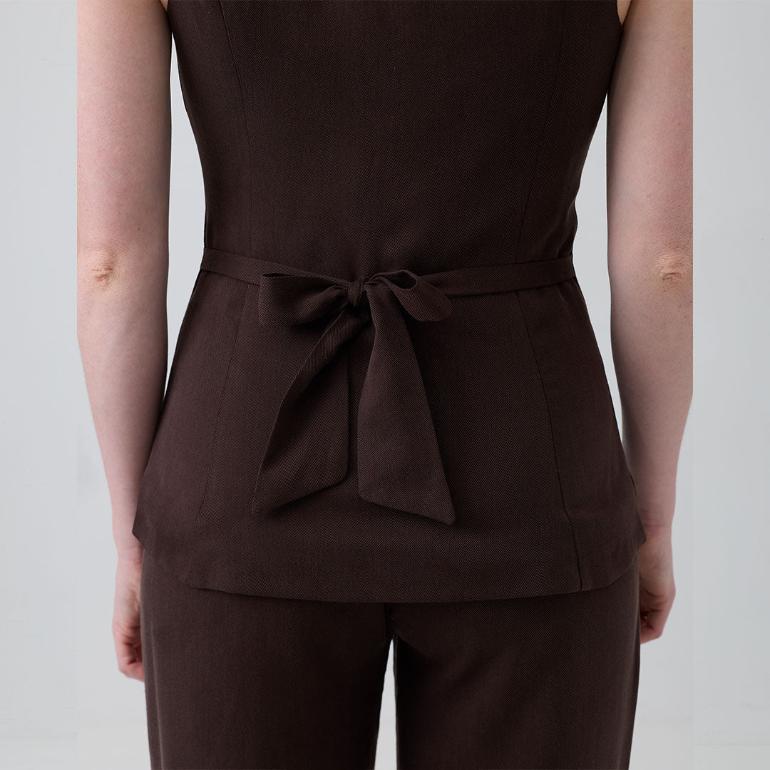 eight to eight Bitter Chocolate Waistcoat