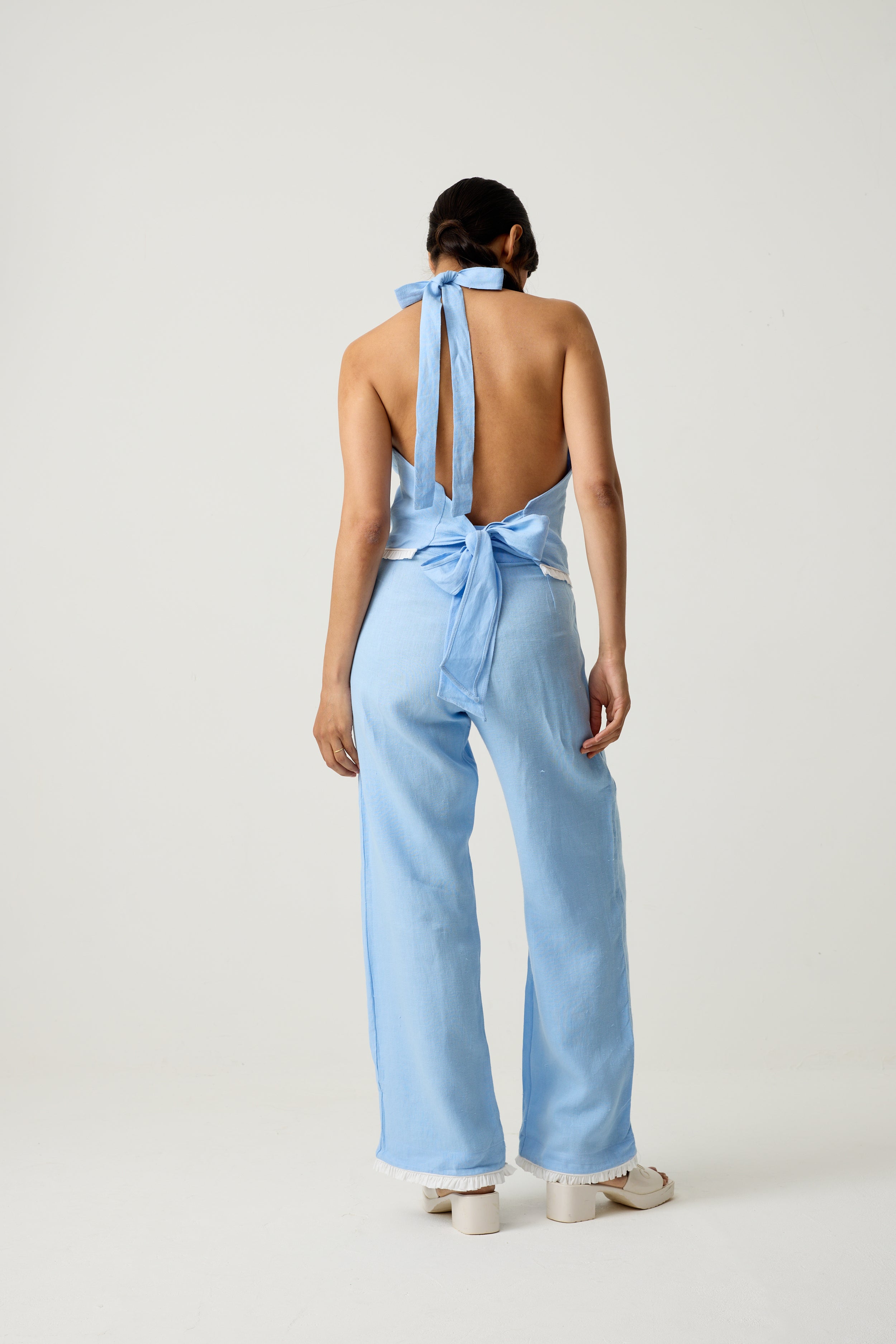 Beyond the Wallflower halter in Sky