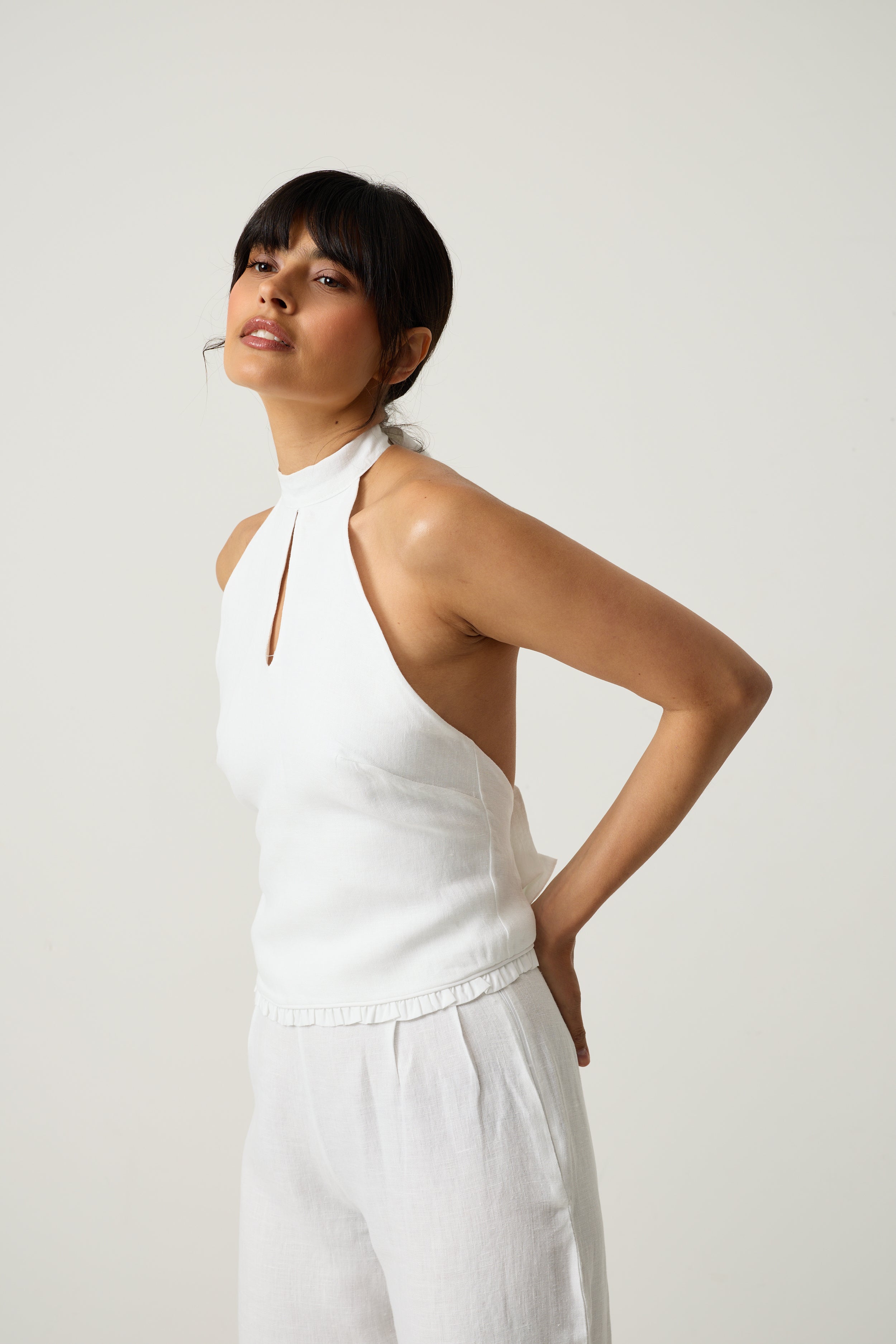 Beyond the Wallflower halter in Salt
