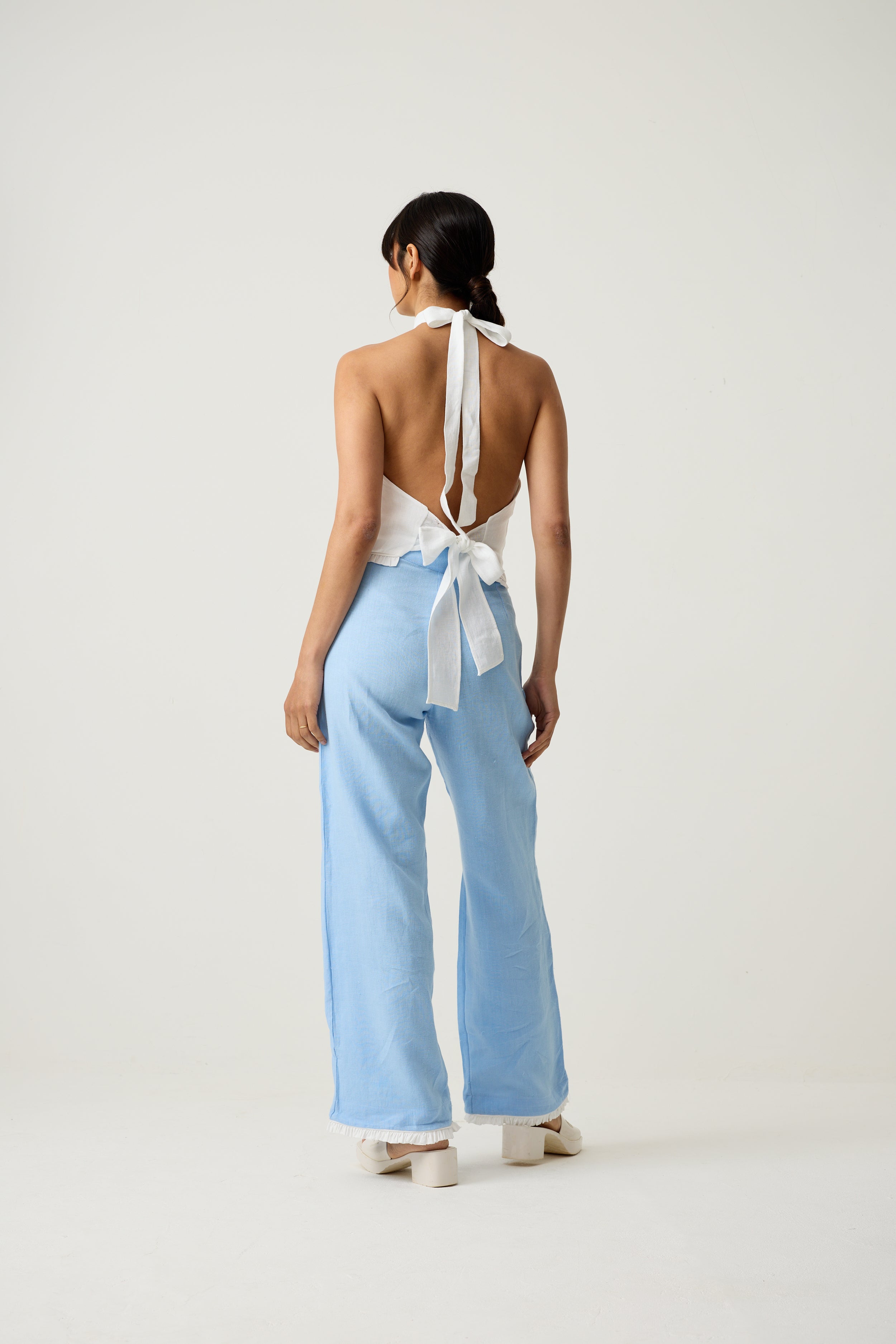Beyond the Wallflower trousers in Sky