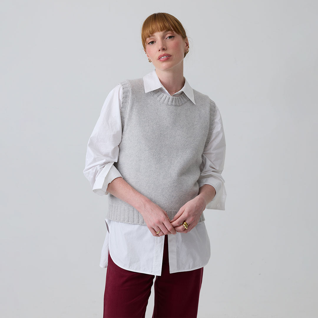 eight to eight Smoke Show Crew Neck Knitted Vest