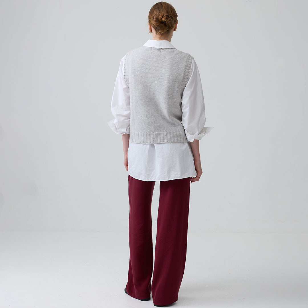 eight to eight Smoke Show Crew Neck Knitted Vest