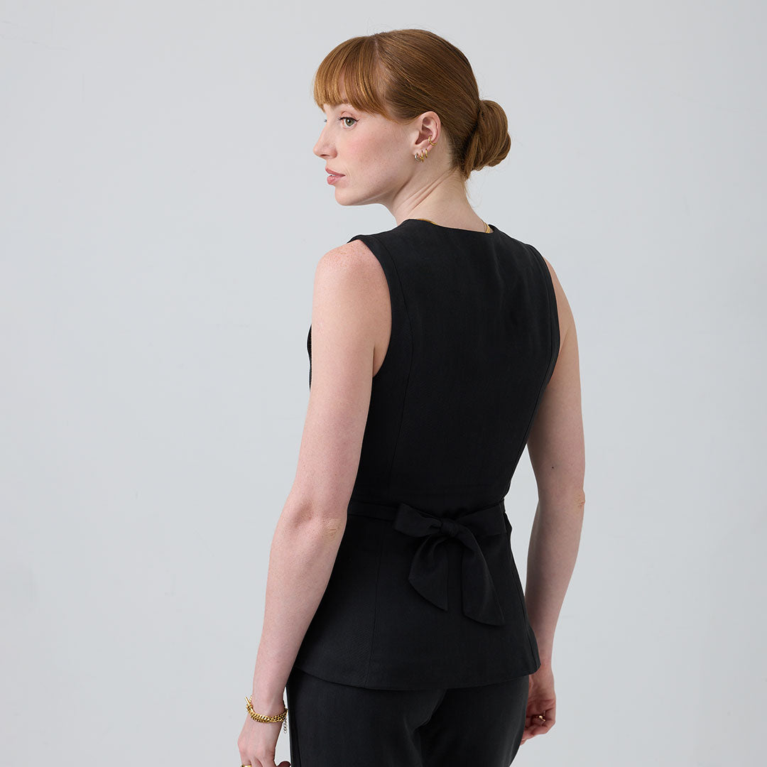 eight to eight Raven Waistcoat